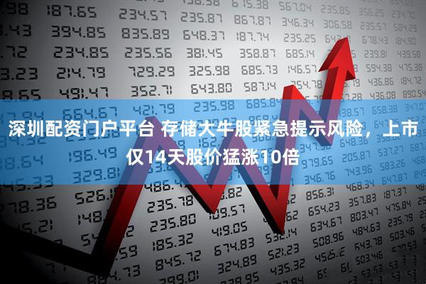 深圳配资门户平台 存储大牛股紧急提示风险，上市仅14天股价猛涨10倍